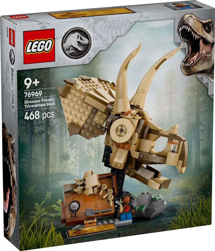 LEGO Jurassic World Dinosaurusfossielen Triceratops Schedel 76969 verpakking