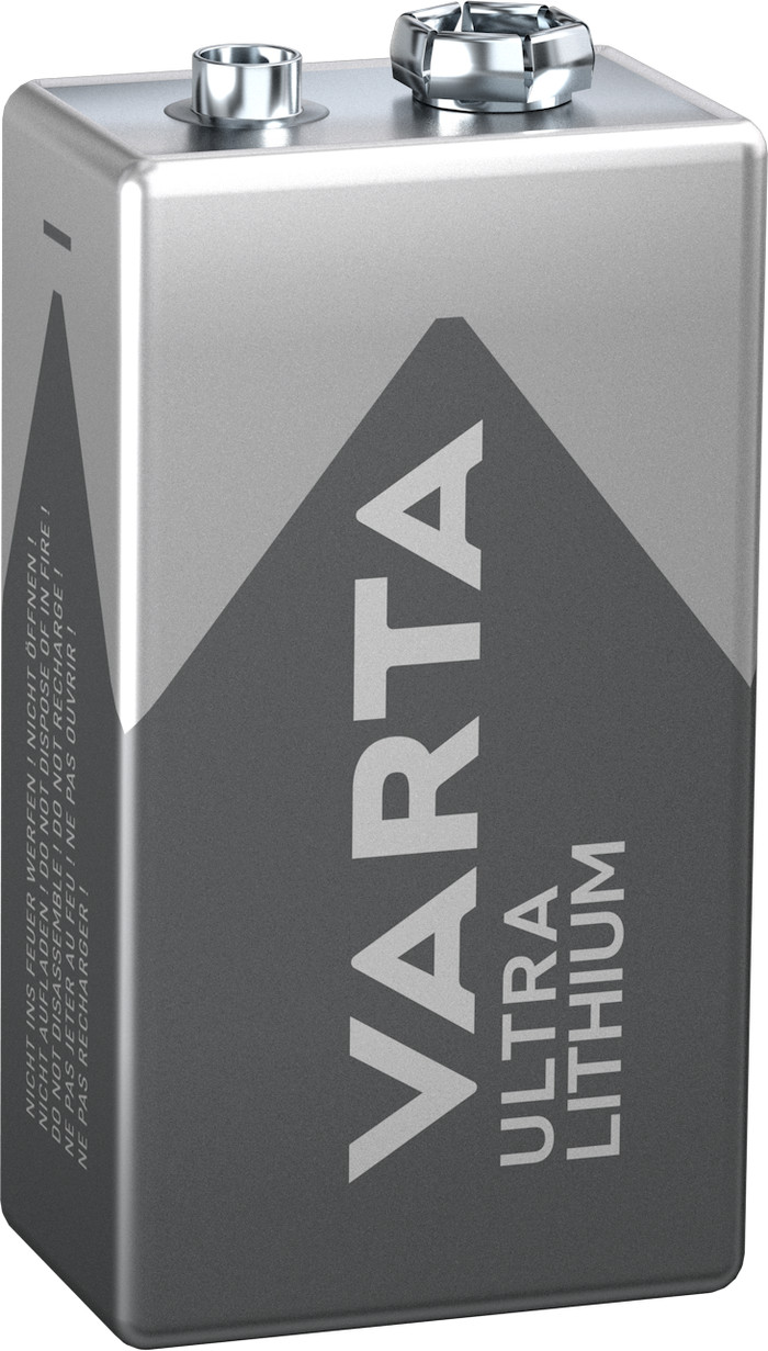 Varta Ultra Lithium 9V Blister rechterkant