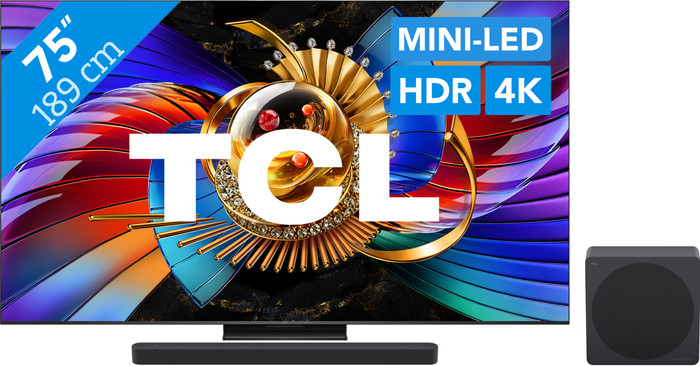 TCL SQD Mini-led 75" 80L (2026) + TCL A65K Main Image