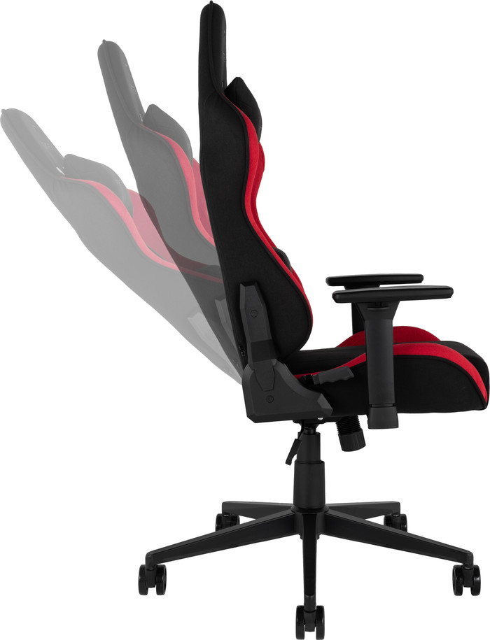 Vortech Essential Gamestoel Rood + Vortech Vloermat Zwart visual leverancier