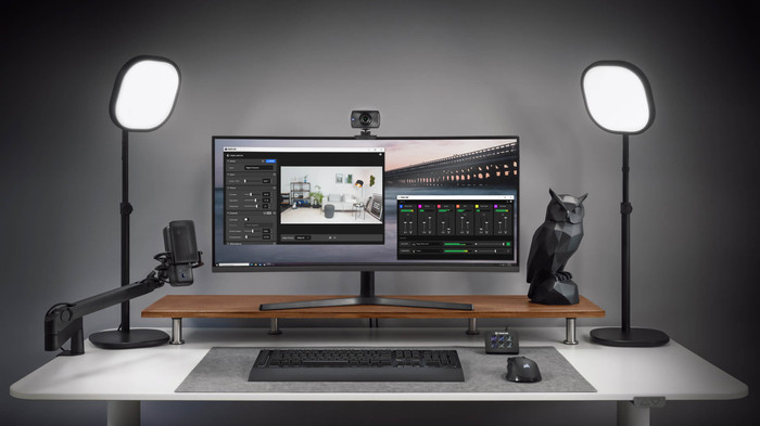 Elgato Wave Mic Arm LP product in gebruik