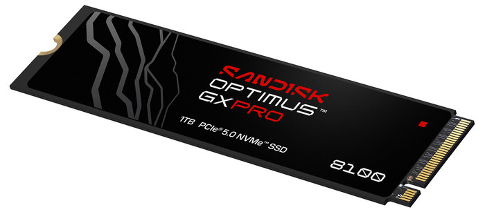 SANDISK Optimus GX PRO 8100 1TB PCIe 5.0 NVMe SSD voorkant