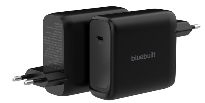 BlueBuilt 140W GaN Oplader met Usb C Poort Zwart samengesteld product