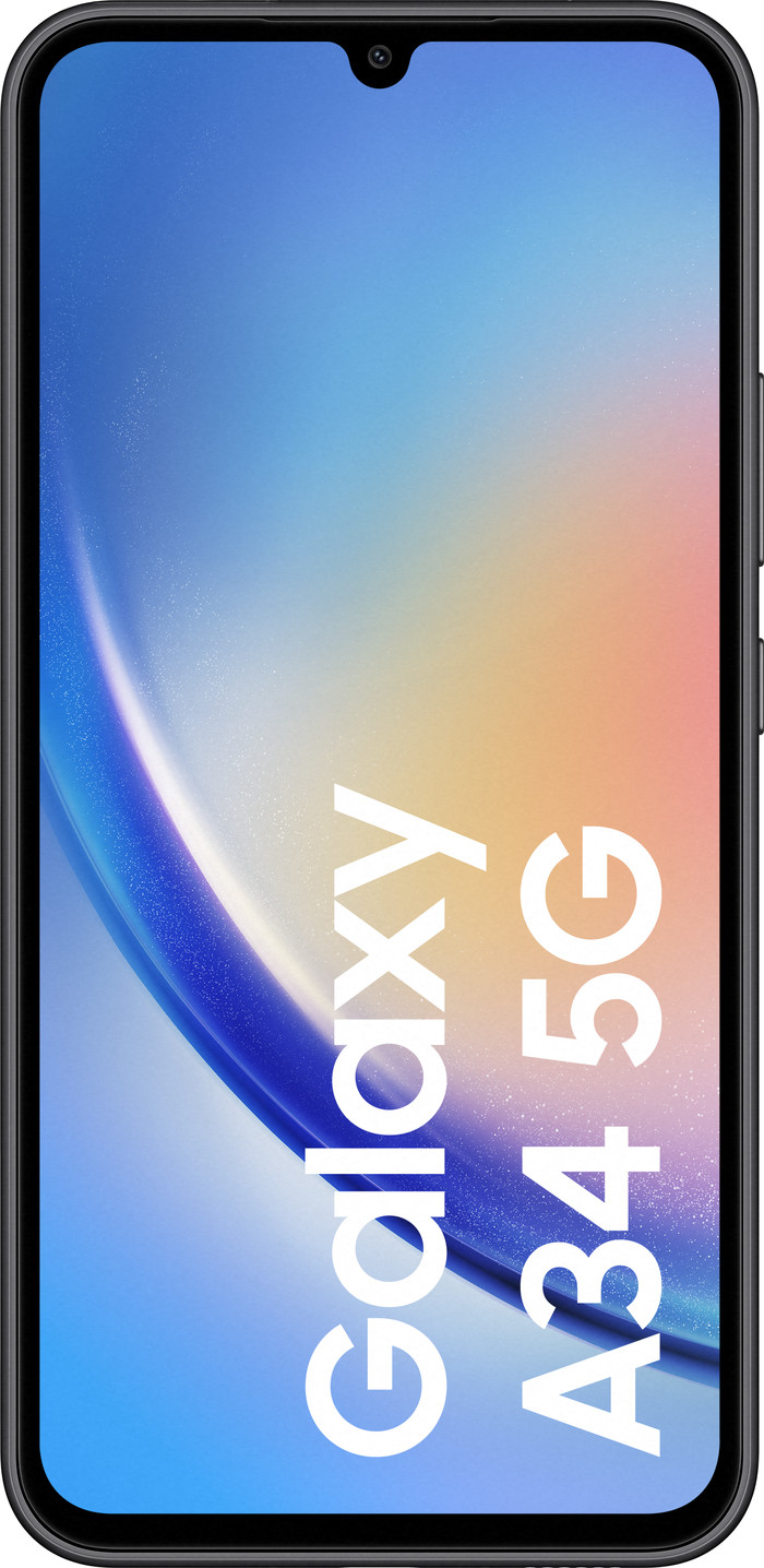 Samsung Galaxy A34 128GB Zwart 5G voorkant