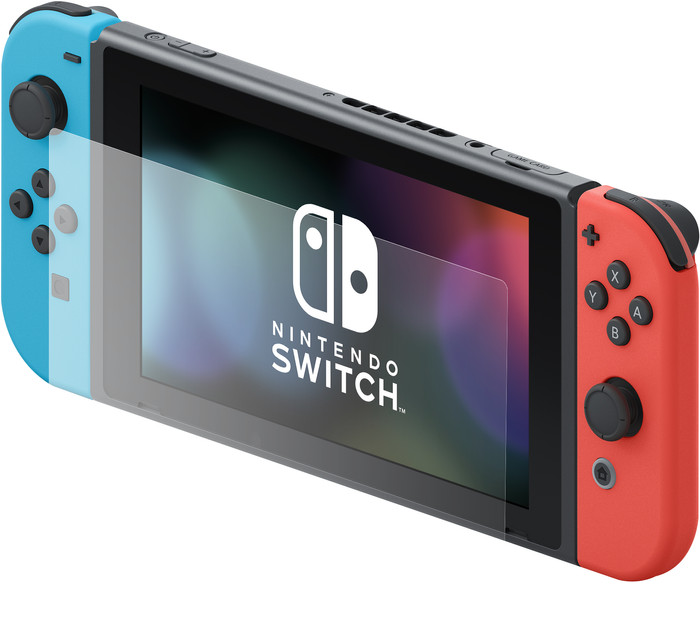 BlueBuilt Nintendo Switch Screenprotector Glas + Nintendo Switch hoesje null