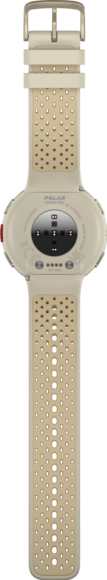 Polar Pacer Pro Goud achterkant