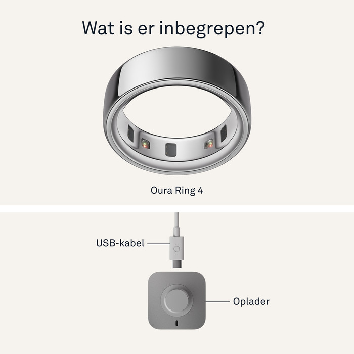 Oura Ring 4 Maat 6 Zilver visual leverancier