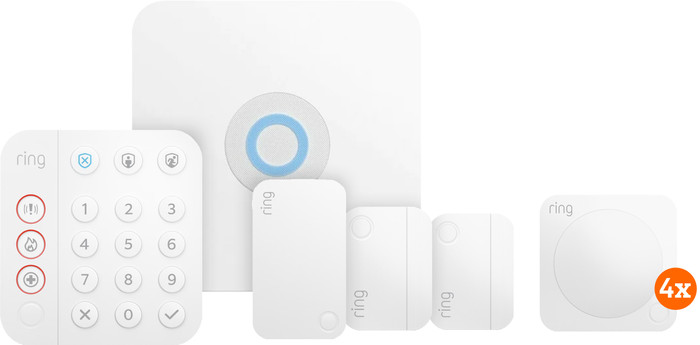 Ring Alarm System with 2 Magnetic Contacts and 4 Motion Sensors Main Image