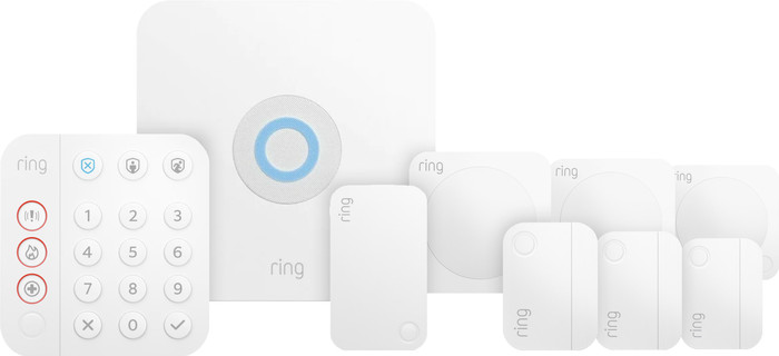 Ring Alarm System with 3 Magnetic Contacts and 3 Motion Sensors Main Image