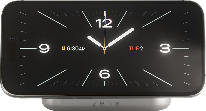 ZENS MagSafe en Qi2 Draadloze Oplader 15W met Standaard Wit Main Image