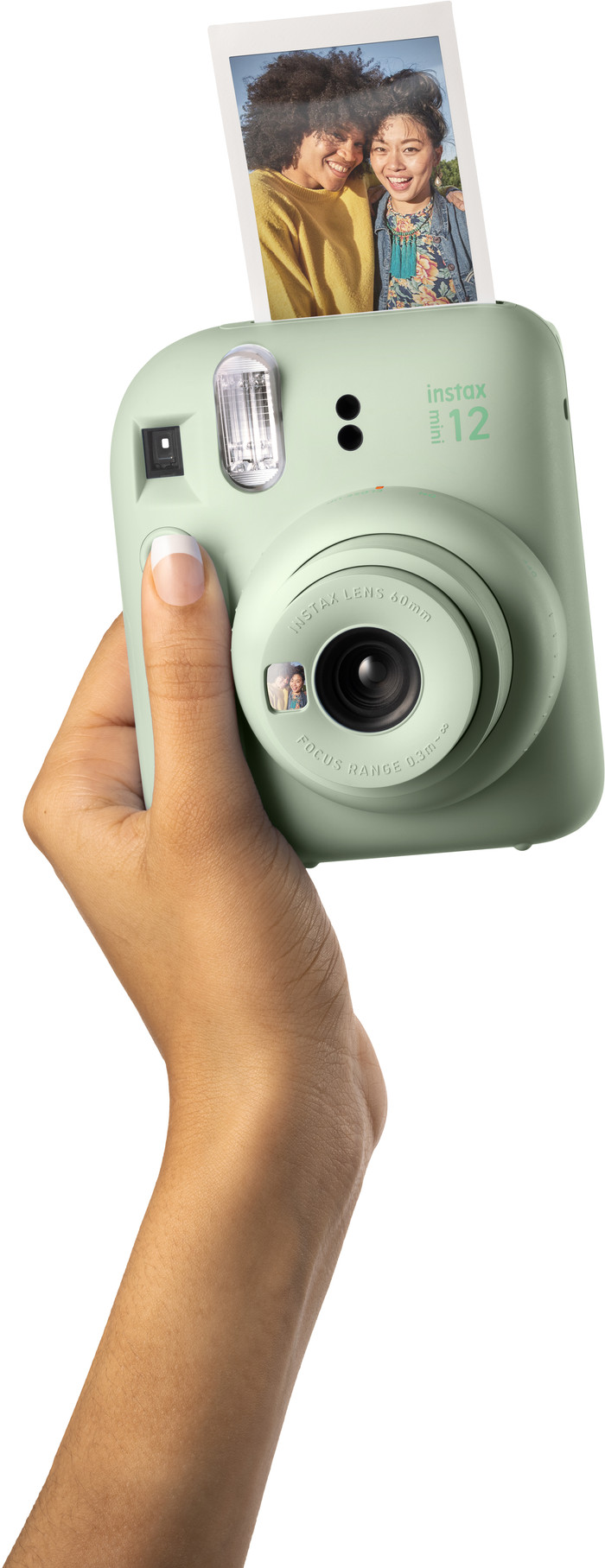 Fujifilm instax Mini 12 Mint Green + Photo Paper (20 units) product in use