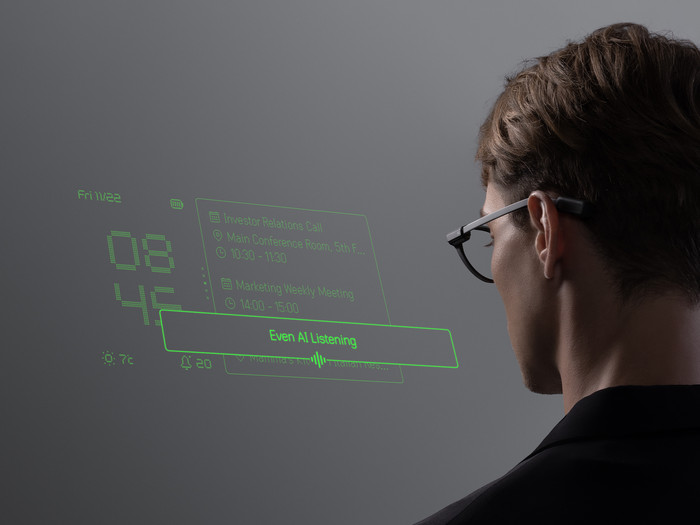 EvenRealities Even G2B Smart Glasses Grey product in use