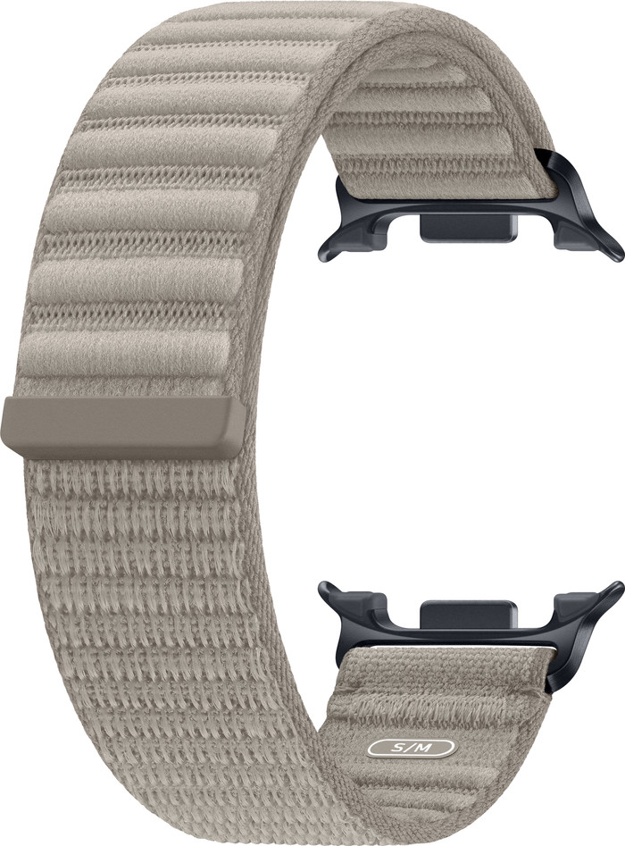 Samsung Galaxy Watch 9 Nylon Fabric Strap Taupe S/M detail