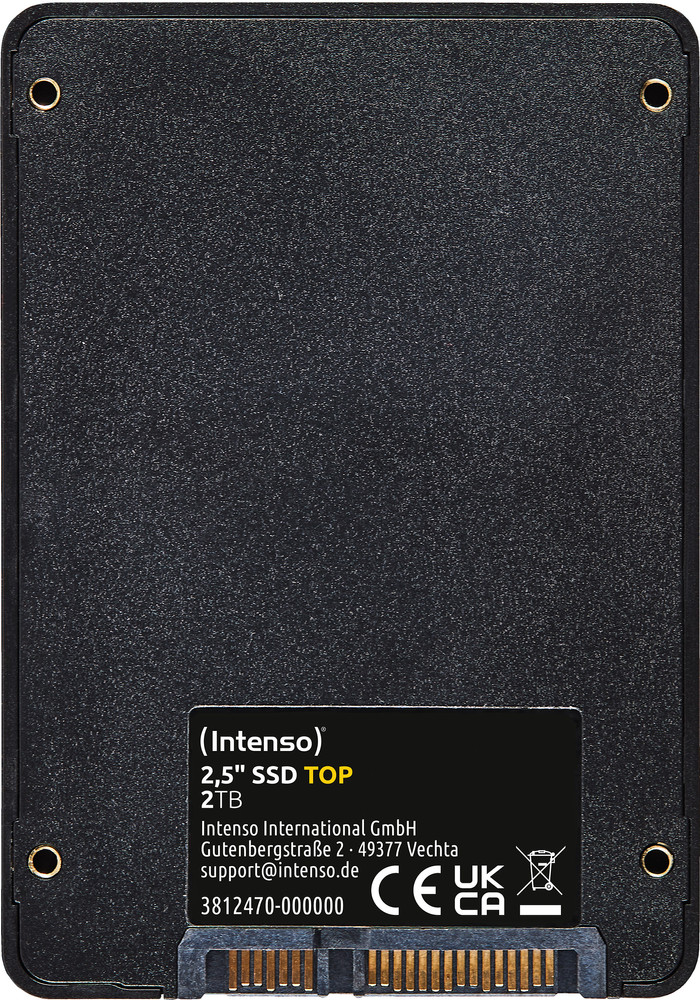 Intenso SSD 2 TB 2,5'' SSD SATA III Top Performance achterkant