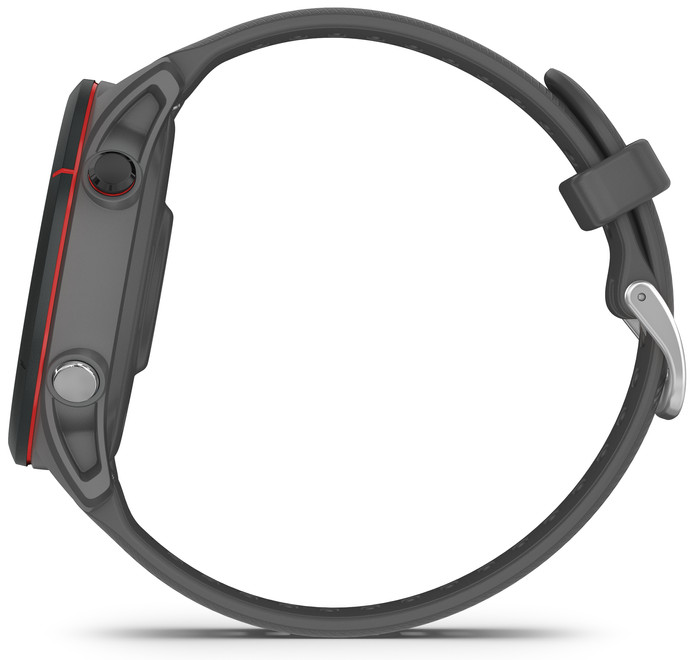 Garmin Forerunner 255 Donkergrijs linkerkant