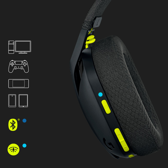 Logitech G435 LIGHTSPEED Wireless Gaming Headset Zwart null