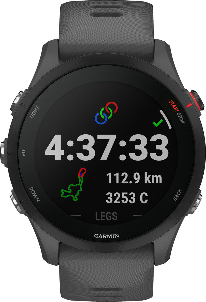 Garmin Forerunner 255 Donkergrijs voorkant