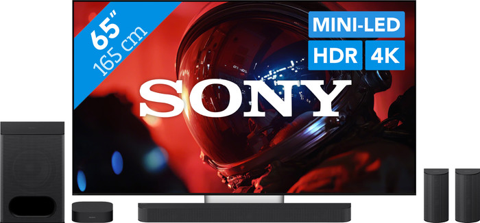 Sony Bravia 9 II True RGB 65" (2026) + Sony Bravia Theatre System 6 Zwart Main Image