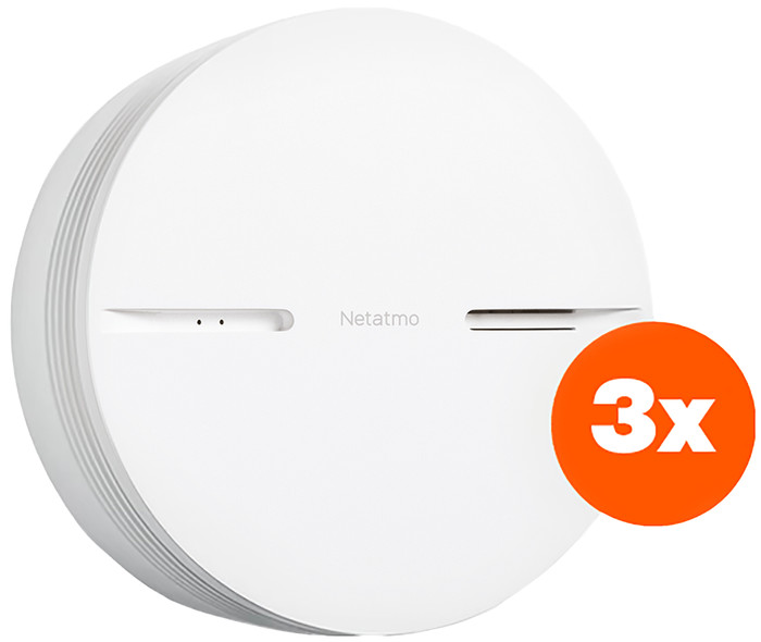 Netatmo Slimme Rookmelder (10 jaar) 5-Pack voorkant
