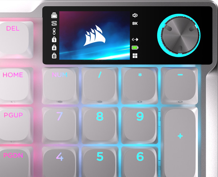 Corsair Vanguard AIR 99 Wireless Gaming Toetsenbord Wit Qwerty detail