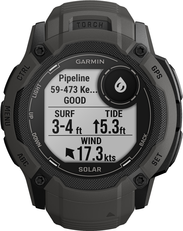 Garmin Instinct 2X Solar Graphite front