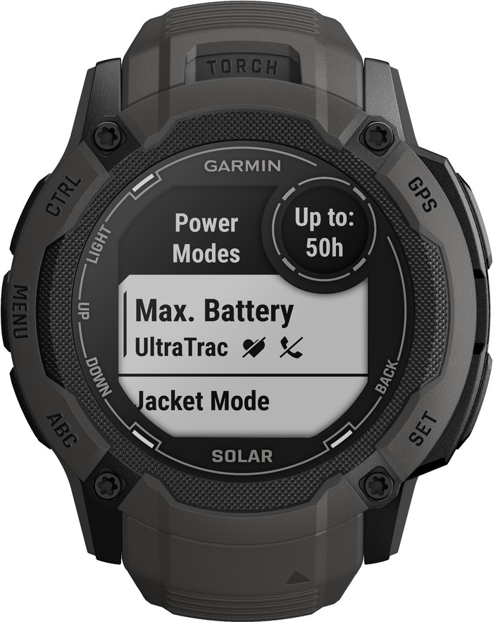 Garmin Instinct 2X Solar Graphite front