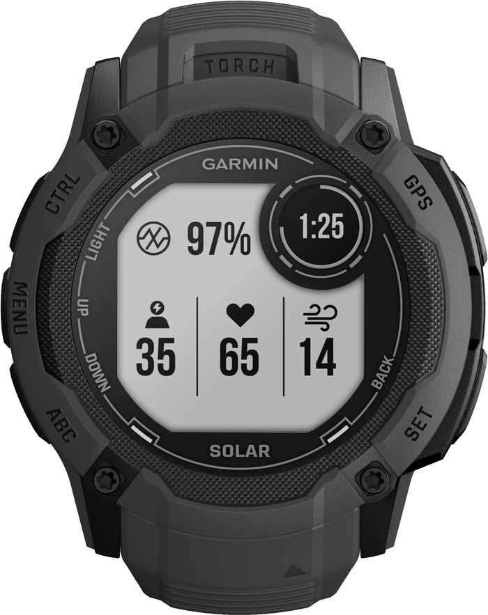 Garmin Instinct 2X Solar Graphite front