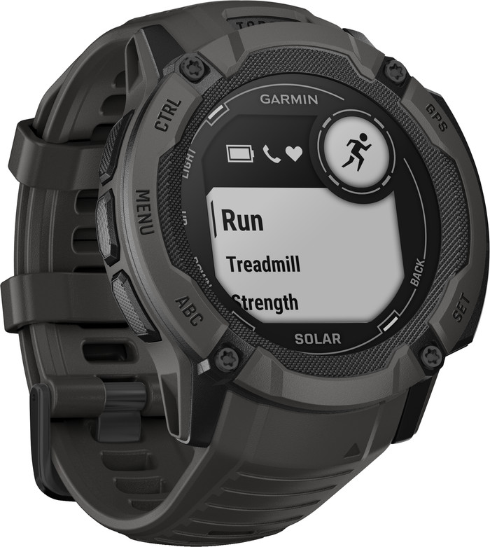 Garmin Instinct 2X Solar Graphite left side