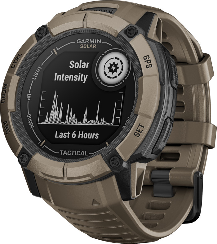 Garmin Instinct 2X Solar Tactical Edition Bruin rechterkant