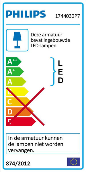 Philips Hue Econic muurlamp White and Color Zwart hangend null