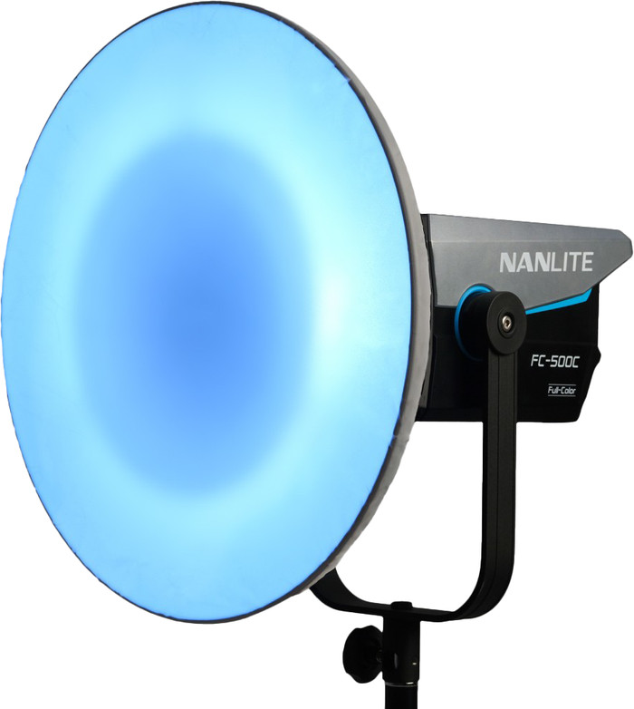 Nanlite BM40 Beauty Dish Reflector product in gebruik