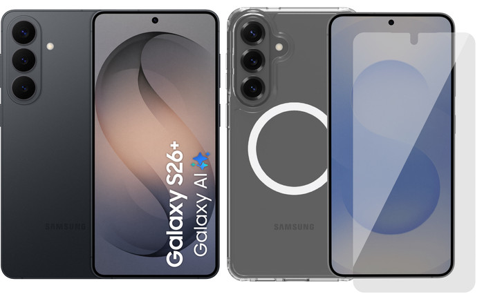 Samsung Galaxy S26 Plus 256GB Zwart 5G + Accessoirepakket Main Image