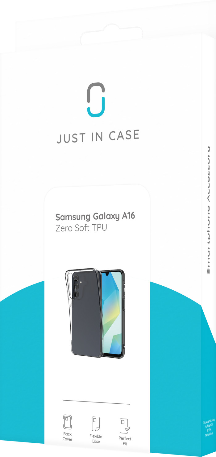Just in Case Soft Design Samsung Galaxy A16 Back Cover Transparant verpakking