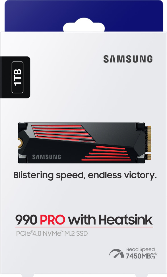 Samsung 990 Pro 1TB Heatsink NVMe SSD null