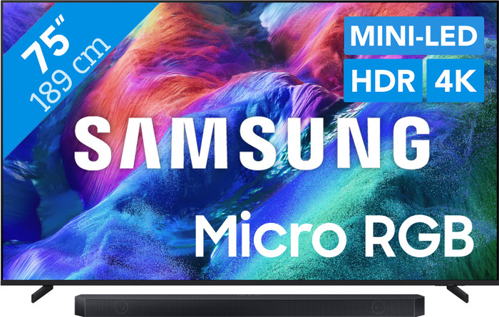 Samsung Micro RGB 75" R85H (2026) + Samsung HW-Q600H (2026) Main Image