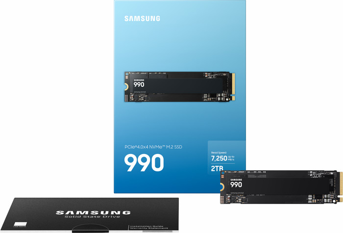 Samsung 990 PCIe 4.0 NVMe M.2 SSD 2TB verpakking