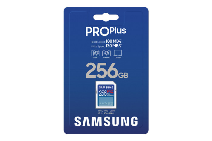 Samsung SDXC PRO Plus 256GB 130MB/s verpakking