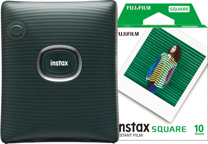 Fujifilm Instax Square Link Green + Fujifilm Instax Film Square WW1 (10 sheets) Main Image