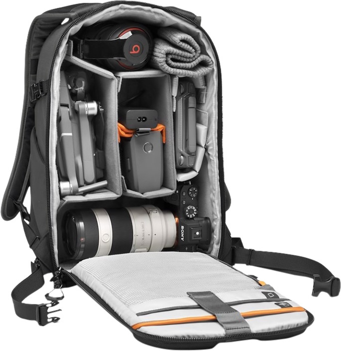 Lowepro Flipside 300 AW III Donkergrijs binnenkant