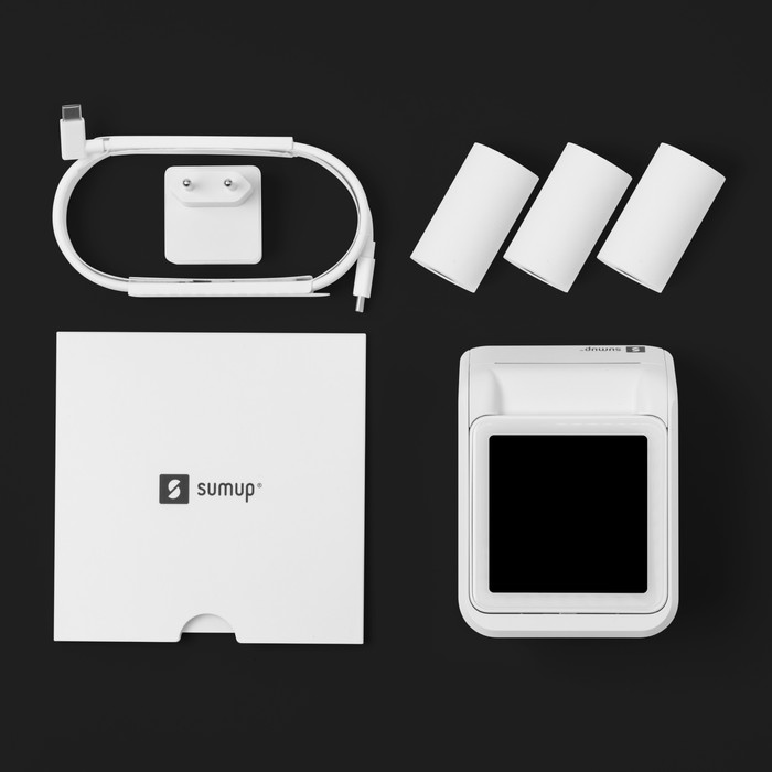 SumUp Solo 4G Portable Card Reader + Charging Dock with Printer null