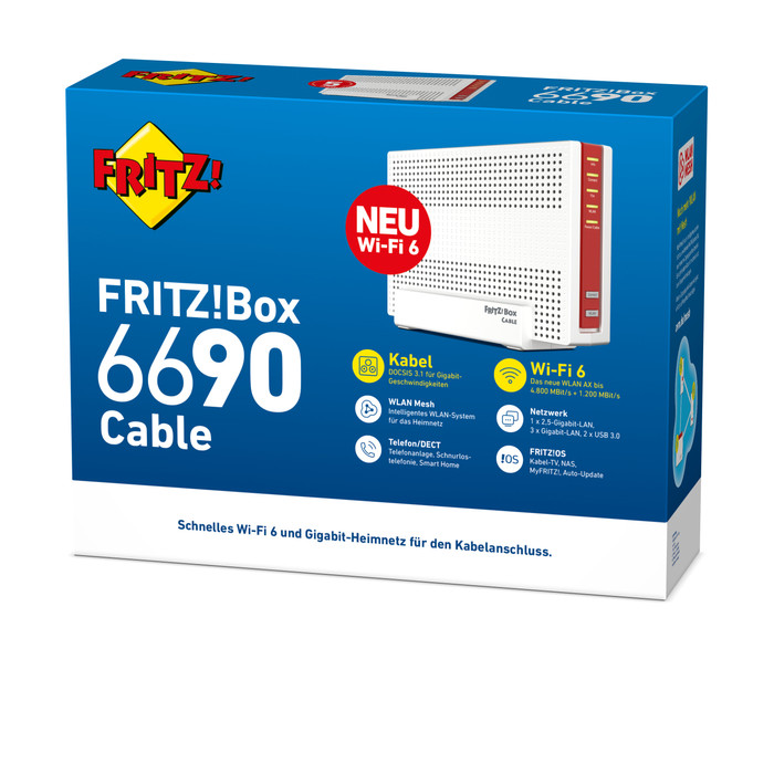 AVM FRITZ!Box 6690 Cable verpackung