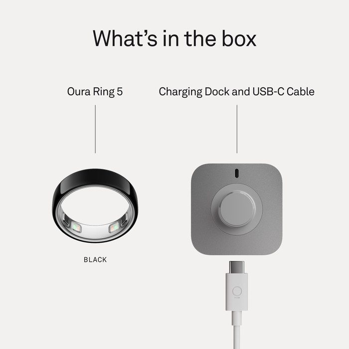 Oura Ring 5 Size 12 Black visual supplier