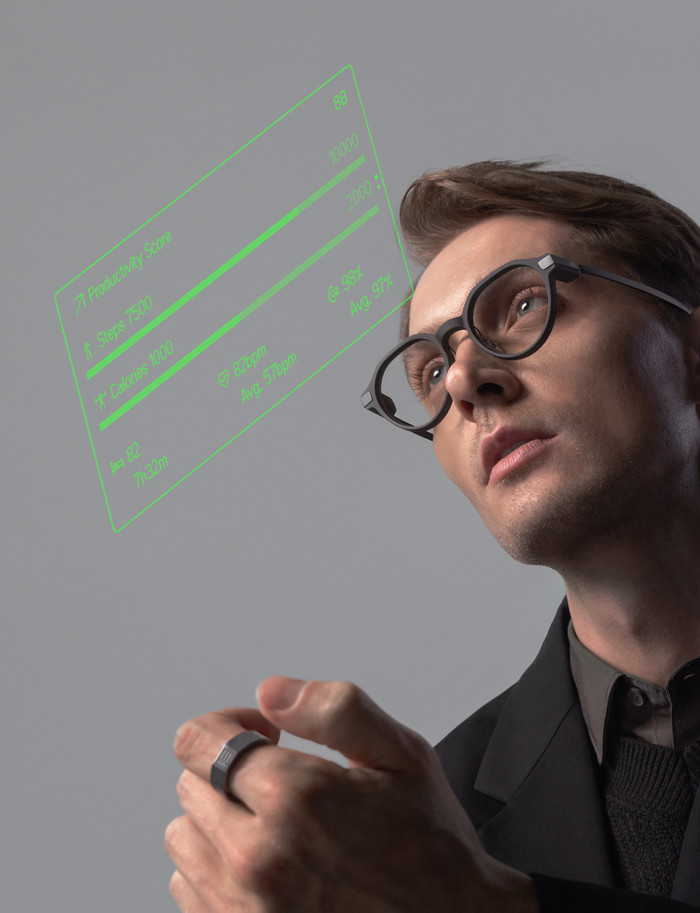 EvenRealities Even G2B Smart Glasses Grey product in use