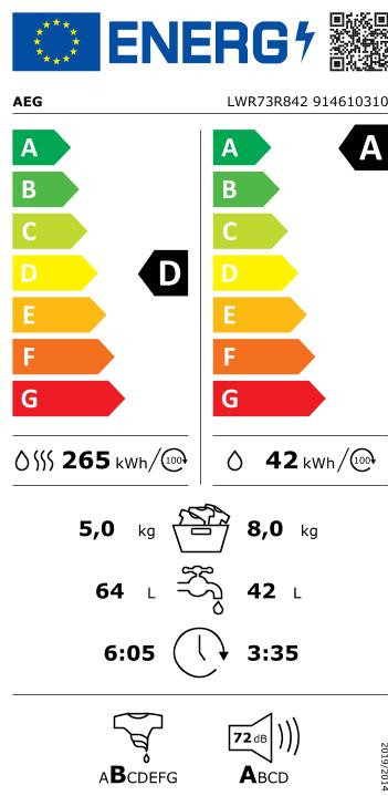 AEG LWR73R842 DualSense - 8/5 kg null