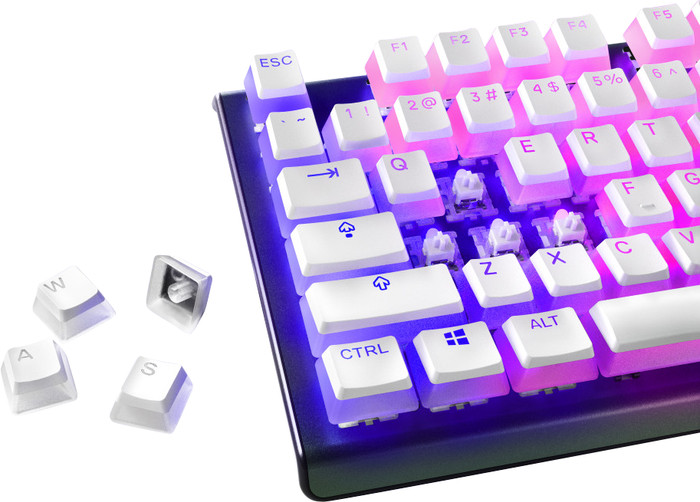 SteelSeries PrismCAPS White- US Main Image