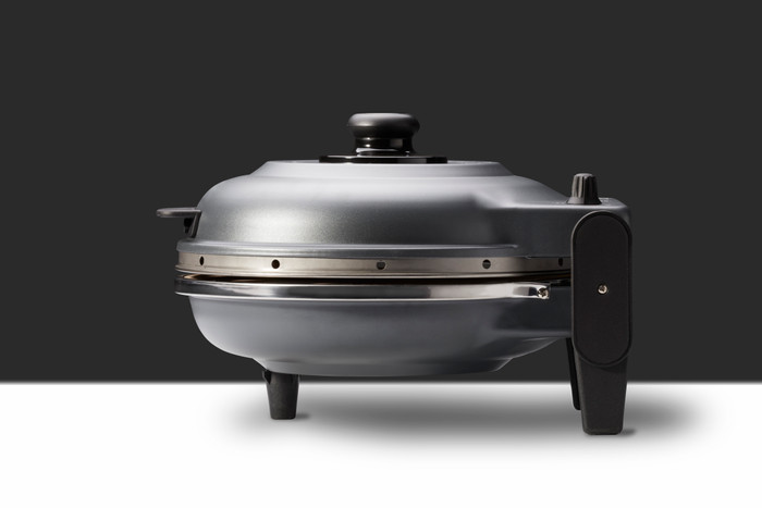 Optima Napoli Pizza Oven Cast Iron Black right side