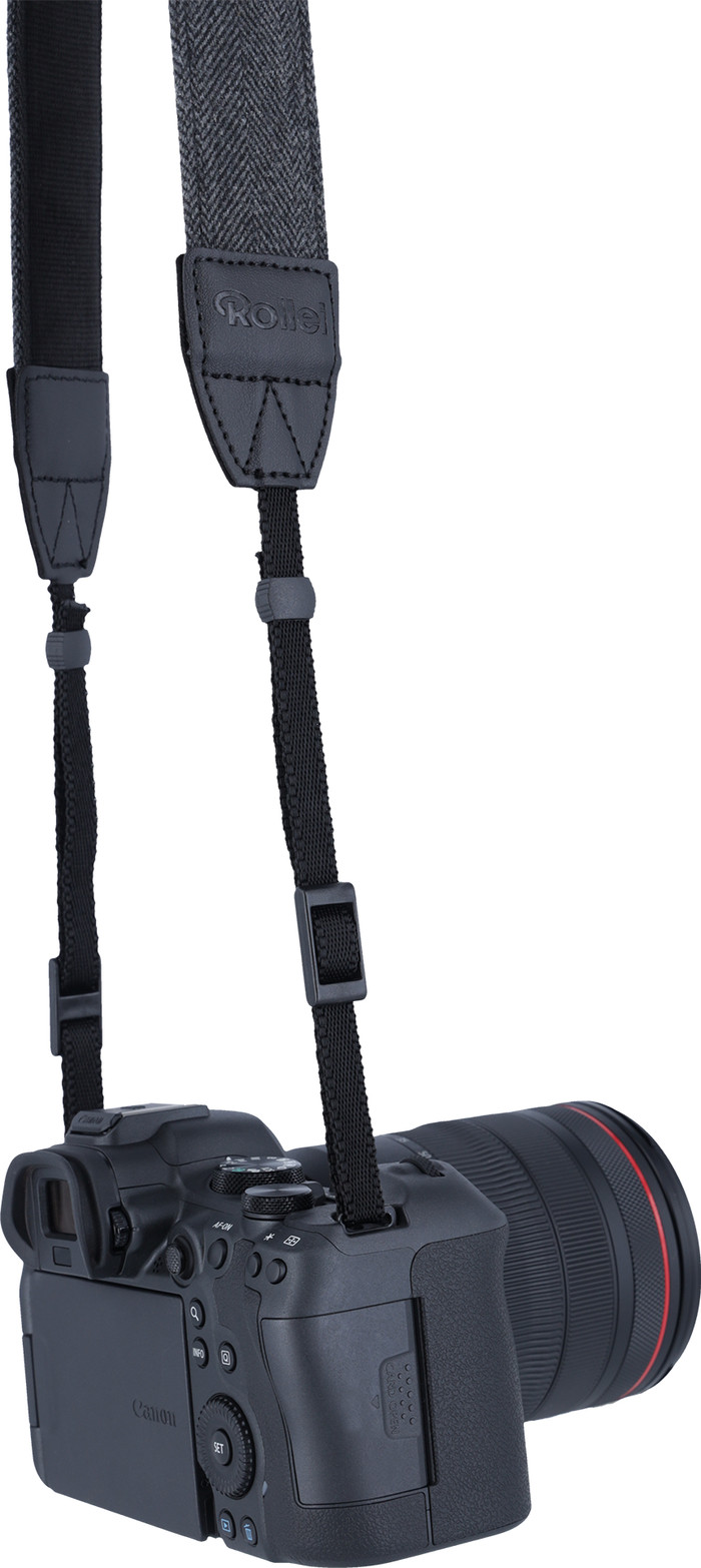 Rollei Camera Strap Zwart detail