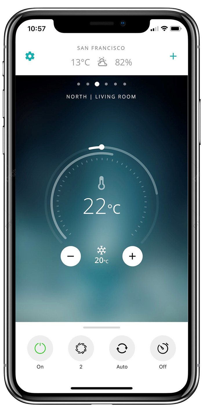 Duux North Smart 14K BTU/h Grijs accessoire