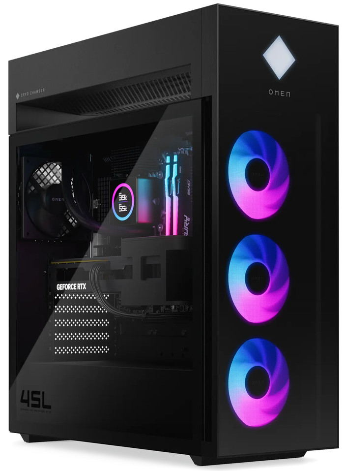 HP OMEN 45L GT22-3981nd linkerkant