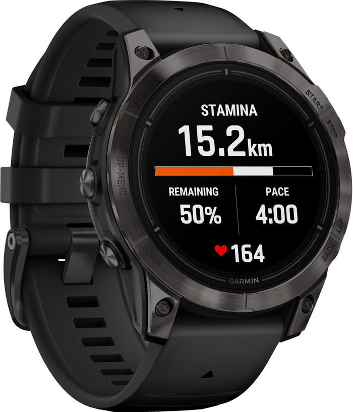 Garmin Epix Pro Zwart 47mm linkerkant